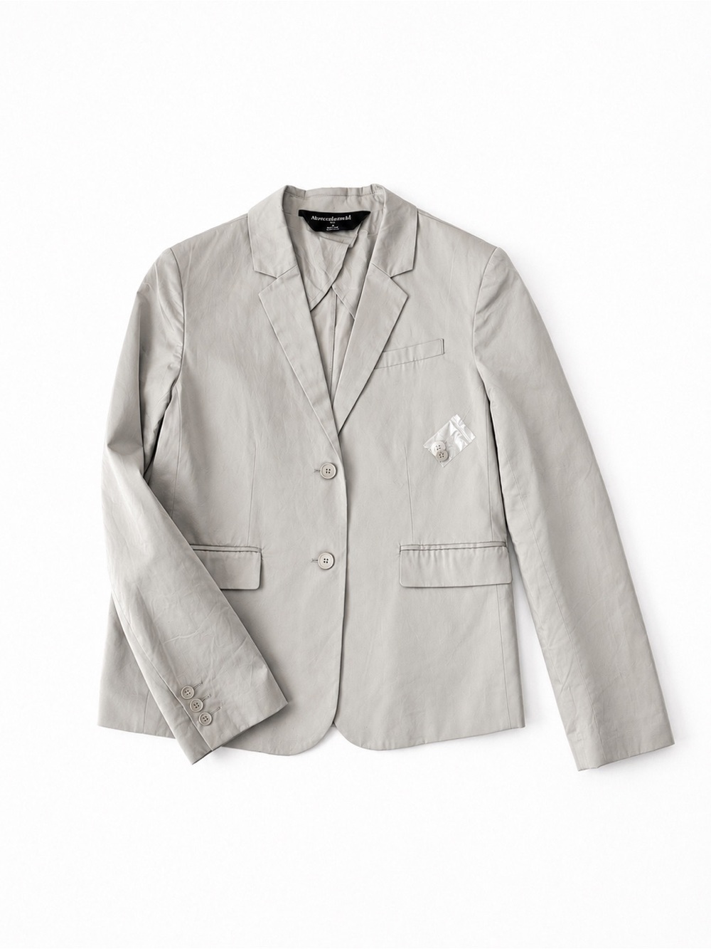 NWOT Norma Kamali Quiet Luxury Minimalist Taupe Blazer Jacket Cotton Office 14